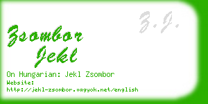 zsombor jekl business card